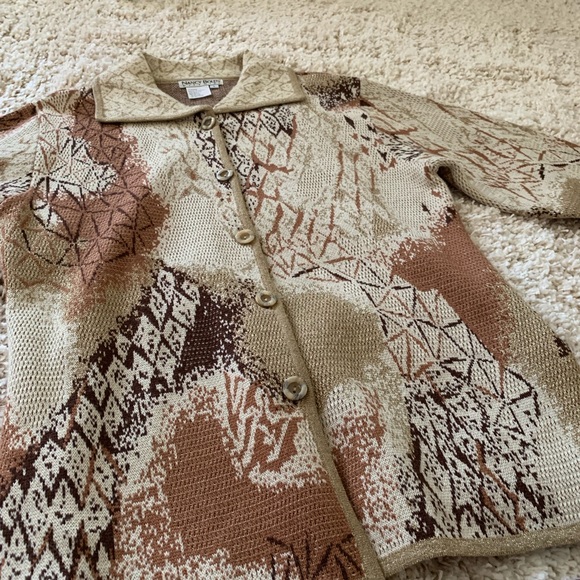 Vintage sparkle button up sweater - Picture 7 of 7